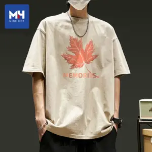 Tangshi Group MH short-sleeved T-shirt men's summer half-sleeved 2025 new pure cotton T-shirt student heavy men's clothes D